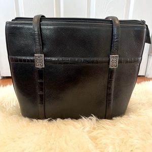 Brighton Black Leather Handbag. Excellent used condition.